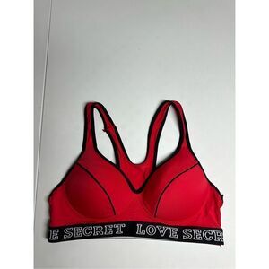 Love Secret Shirt Sports Bra Red Top Size S See Description Race Back See Notes